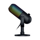 MICROFONO RAZER SEIREN V3 CHROMA USB STREAMING SUPERCARDIOIDE C/N SENSOR TOUCH SILENT BLACK