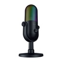 MICROFONO RAZER SEIREN V3 CHROMA USB STREAMING SUPERCARDIOIDE C/N SENSOR TOUCH SILENT BLACK