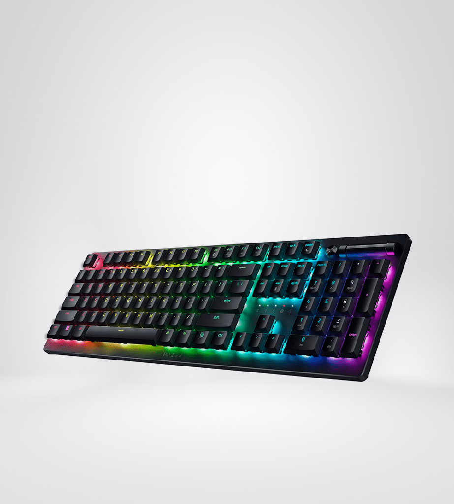 TECLADO RAZER DEATHSTALKER V2 OPTO MECHANICAL USB-C SWITCH RED LOW PROFILE SP CHROMA BLACK 