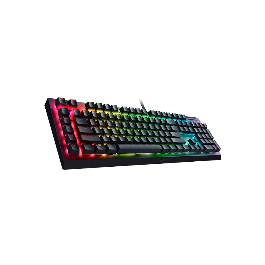 TECLADO RAZER BLACKWIDOW V4 X MECHANICAL SWITCH YELLOW US CHROMA BLACK