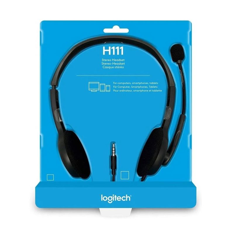 AUDIFONO C/MICROF. LOGITECH H111 SILVER