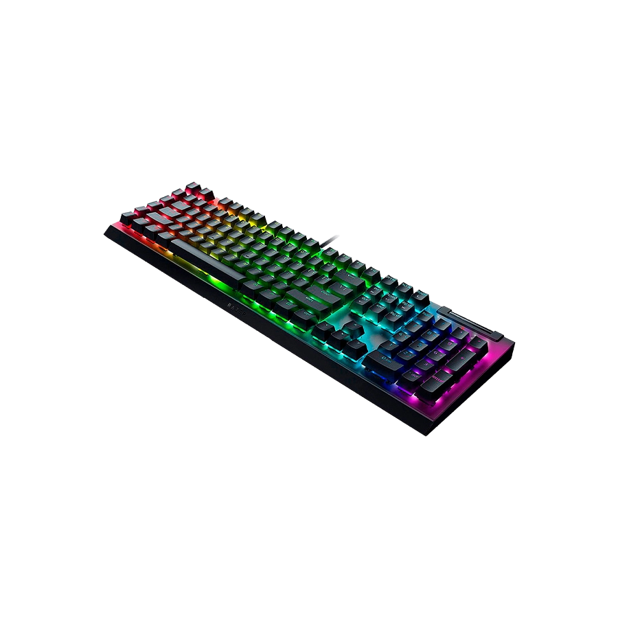 TECLADO RAZER BLACKWIDOW V4 X MECHANICAL SWITCH YELLOW US CHROMA BLACK