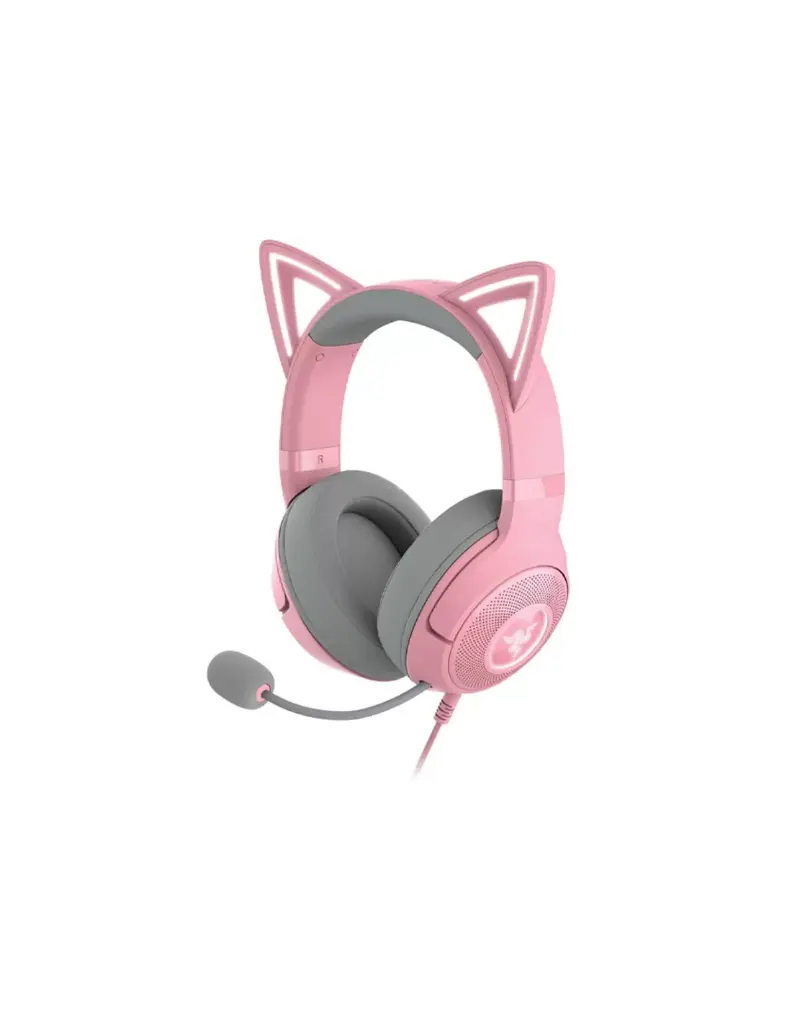 AUDIFONO C/MICROF. RAZER KRAKEN KITTY V2 CHROMA USB QUARTZ