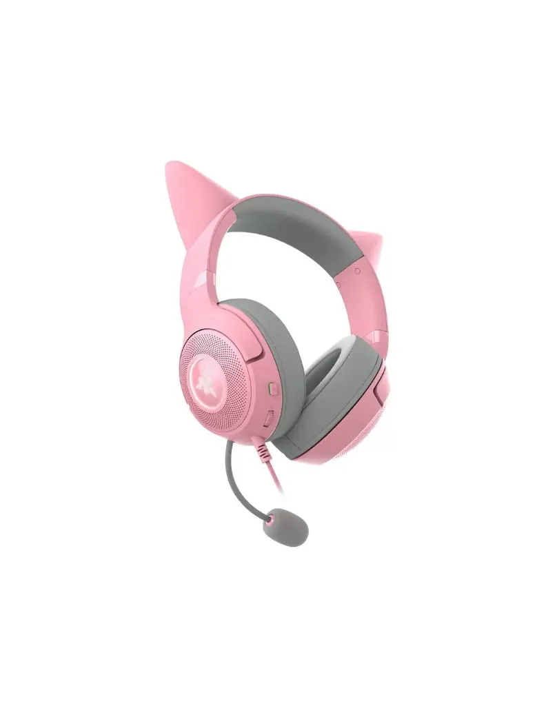 AUDIFONO C/MICROF. RAZER KRAKEN KITTY V2 CHROMA USB QUARTZ