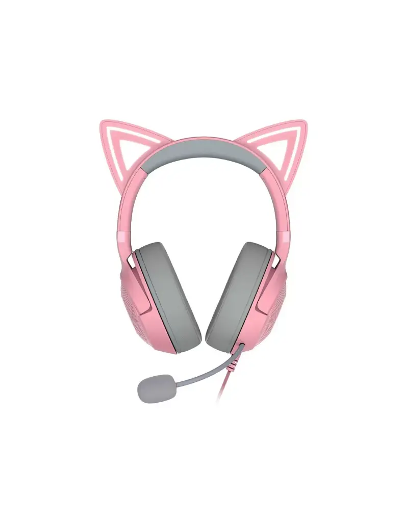 AUDIFONO C/MICROF. RAZER KRAKEN KITTY V2 CHROMA USB QUARTZ