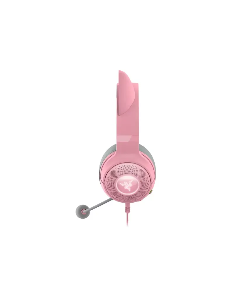 AUDIFONO C/MICROF. RAZER KRAKEN KITTY V2 CHROMA USB QUARTZ