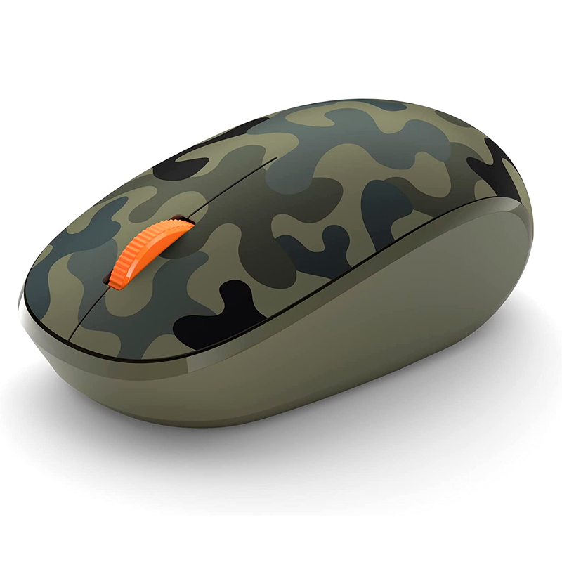 Mouse Microsoft Inalambrico Bluetooth 5.0, 1000dpi, 2.4GHz, Color Camuflaje Bosque.