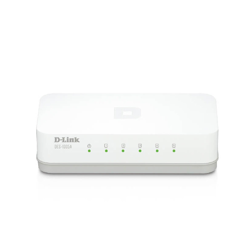 Switch D-Link DES-1005A, 5 RJ-45 10/100 Mbps, Auto MDI/MDI-X, Presentación en caja.