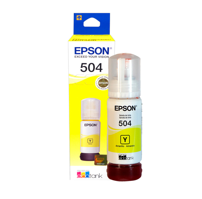 [263581] Botella de tinta EPSON T504420-AL, color amarillo, contenido 70ml.