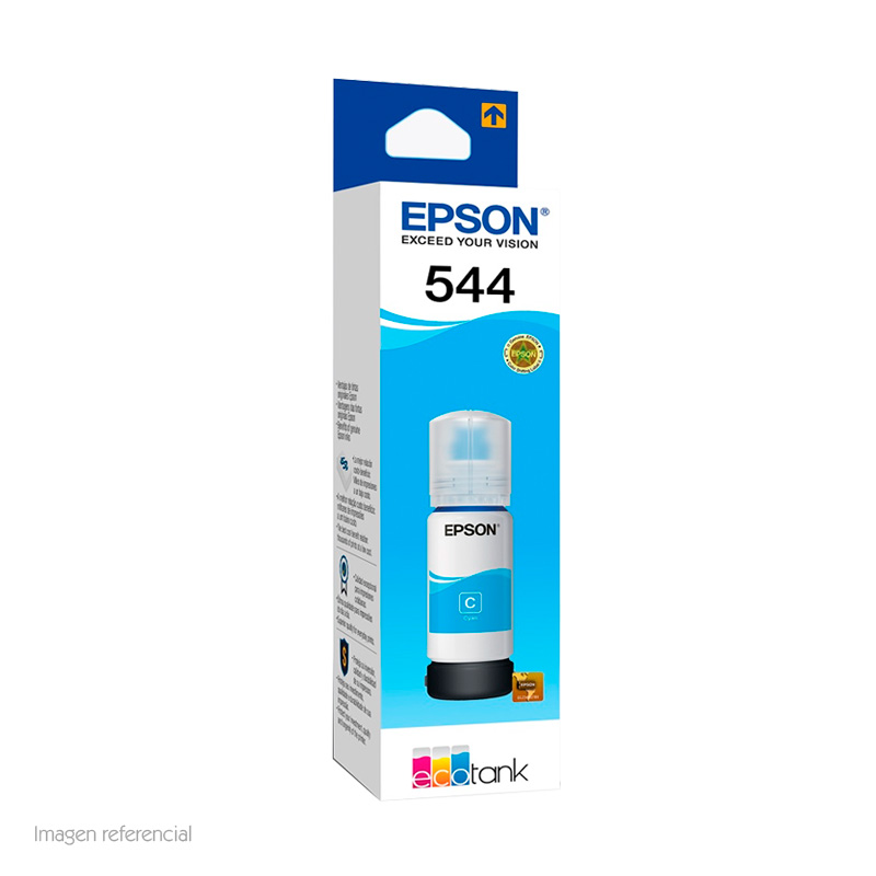 [stept544220] Botella de tinta EPSON T544220-AL, color Cian, contenido 65ml.