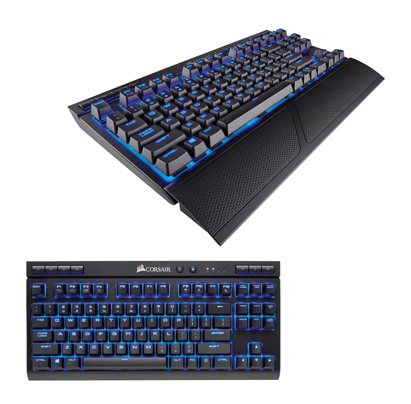 Teclado Gamer Wireless Corsair K63, mecánico Cherry MX, Multimedia, Bluetooth, USB.