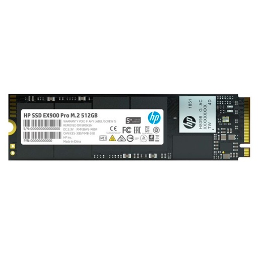 [ssdhp9xl76aa] Unidad en estado solido HP EX900 Pro M.2 512MB, PCIe Gen3.0 x4 NVMe 1.3