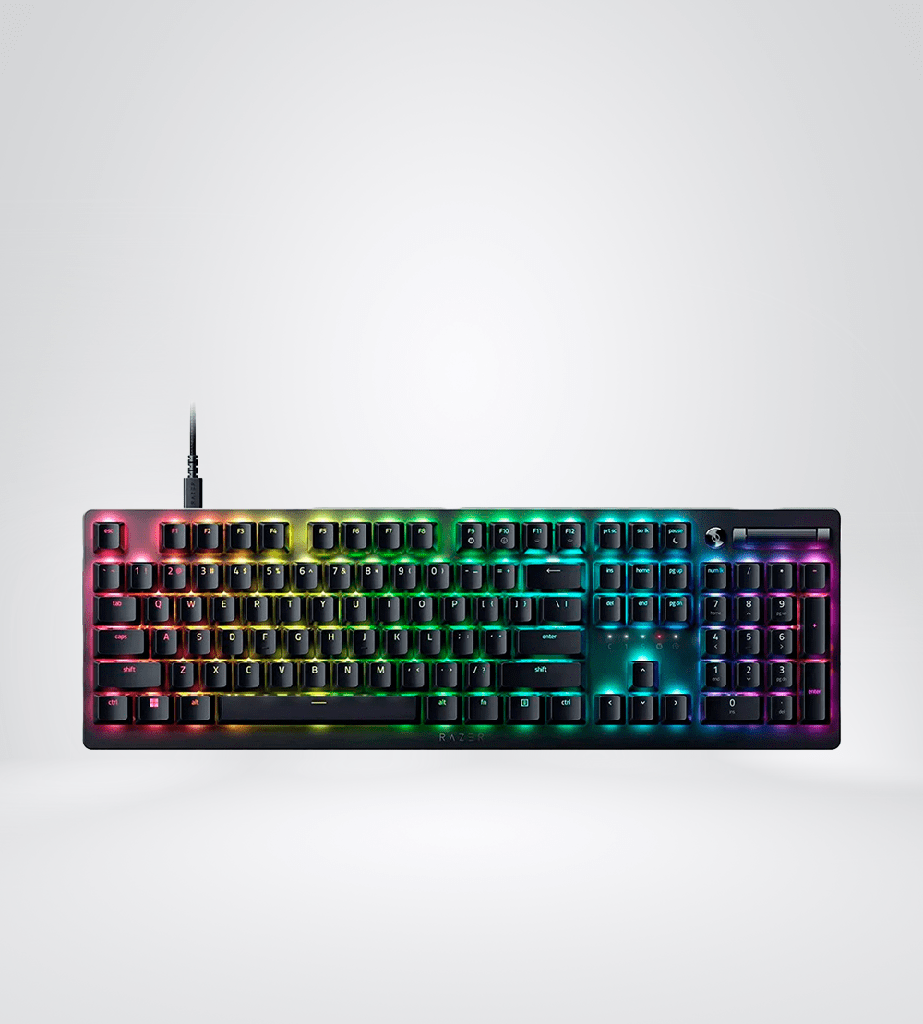 TECLADO RAZER DEATHSTALKER V2 OPTO MECHANICAL USB-C SWITCH RED LOW PROFILE SP CHROMA BLACK 