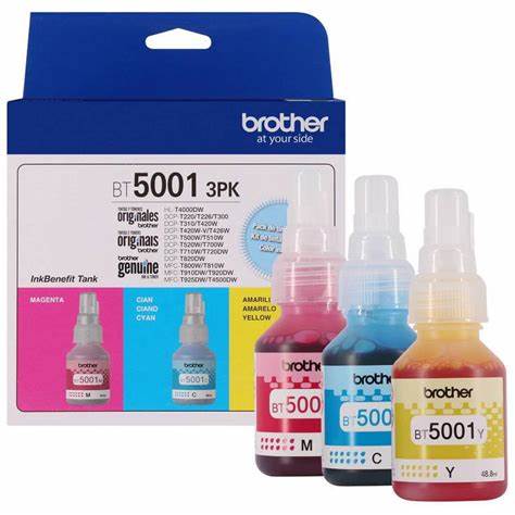 TINTA BROTHER ORIGINAL BT-5001 (C,M,Y)
