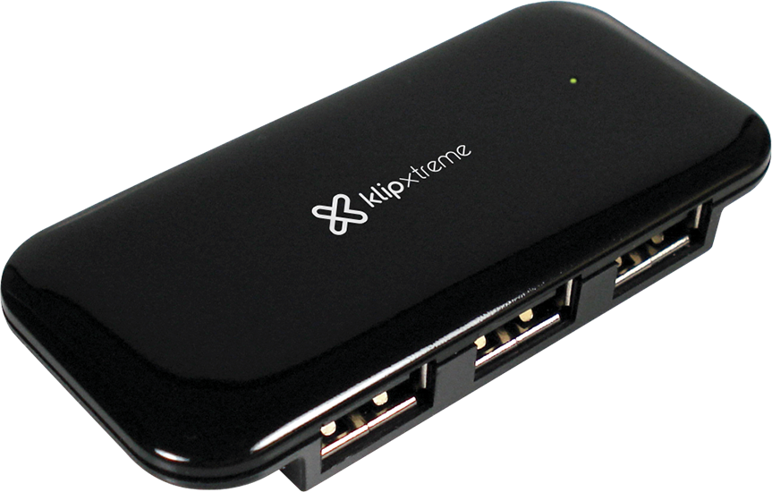 HUB KLIPXTREME SLIM 4 PUERTOS USB 2.0 KUH-190B