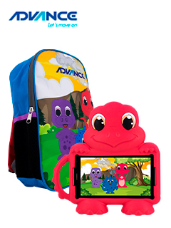 [TBADVTR8990REDM] Tablet Advance Intro TR8990, 7" IPS 1024x600, Android 14 Go, 4G, Dual SIM, 32GB, RAM 2GB.