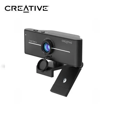 [0029229] CAMARA CREATIVE LIVE! CAM SYNC 4K UHD 2160P DUAL MIC USB C/TAPA BLACK (73VF092000000)