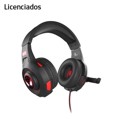 AUDIFONO C/MICROF. LICENCIADO XTECH GAMING SPIDERMAN 40MM MULTIPLAFORM 3.5MM+USB-A CONTROL VOLUMEN/MUTE LED BLACK/RED (XTH-M541SM)