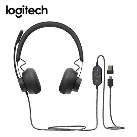 [0027166] AUDIFONO C/MICROF. LOGITECH B2B ZONE WIRED USB/USB-C TEAMS BLACK (981-000871)