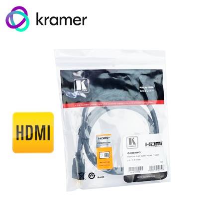 [0028701] CABLE HDMI KRAMER C-HM/HM-3 DE ALTA VELOCIDAD (MALE-MALE)