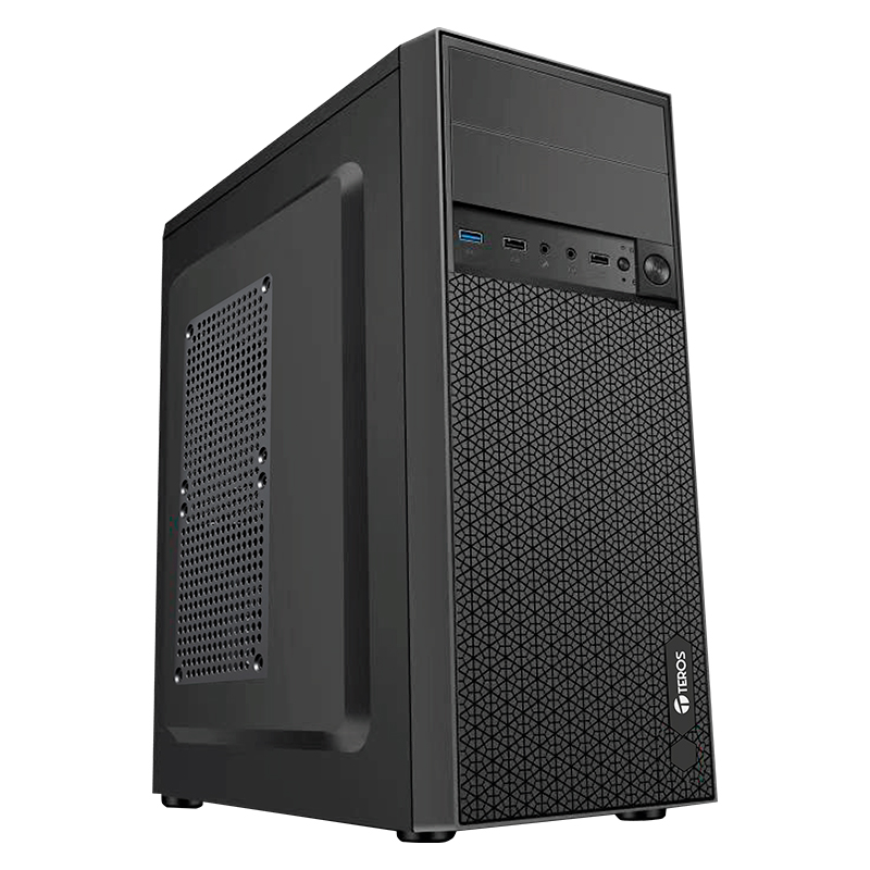 [csatxte1076n] Case Teros TE1076N, Mid Tower, ATX, 250W, USB 3.0 / 2.0, Audio, Negro.