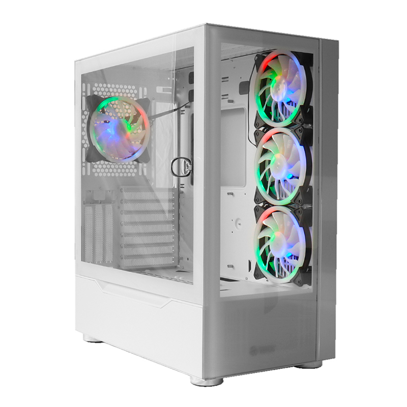 [csatxte1164w] Case Gamer Teros TE-1164W, Mid Tower, ATX, 600W Bronce, BLANCO, USB 3.0 / 2.0, Audio.