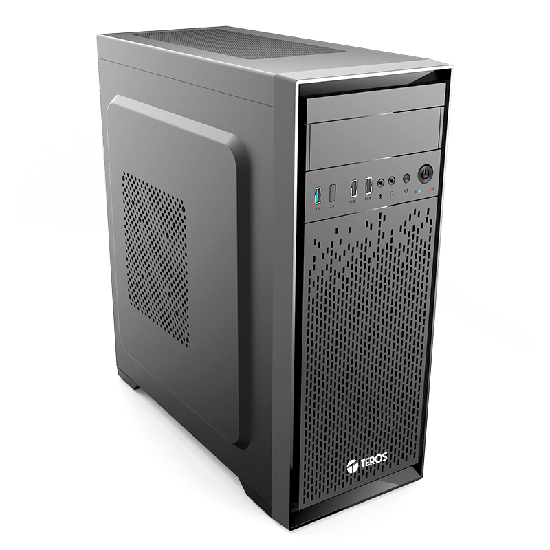 [csatxte1166n] Case Teros TE-1166N, Mid Tower, ATX, 600W REAL, Negro,