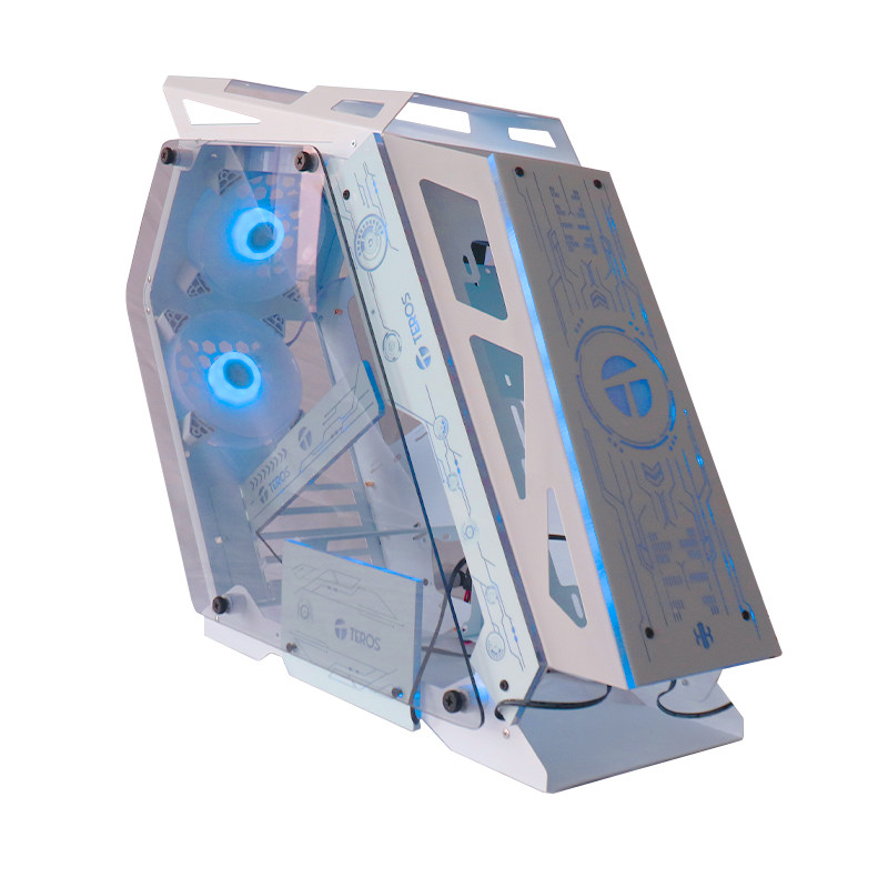 [csatxte1163w] Case Gamer Teros TE1163W, Blanco, USB 3.0, USB 2.0, Audio fan ARGB