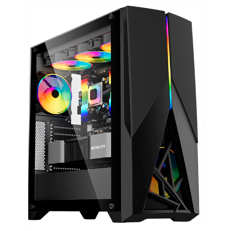 Case Gamer Teros TE1174N, Mid Tower, Negro, USB 3.0, USB 2.0, Audio.