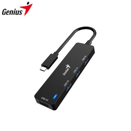 [0029364] HUB USB-C GENIUS UH-400 4 USB-A 3.0 BLACK (31240002400)