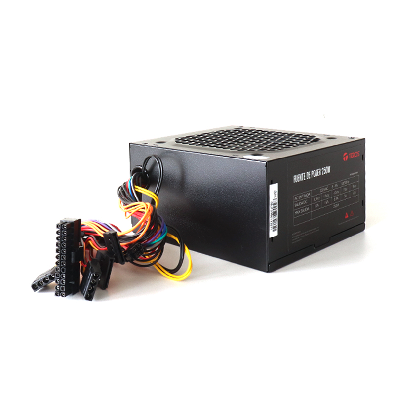 Fuente de alimentación Teros TE7025N, Formato ATX, 250W, 115v / 230V.