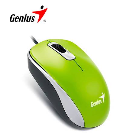 [0022658] MOUSE GENIUS DX-110 USB OPTICO 1000 DPI GREEN (PN 31010116105)