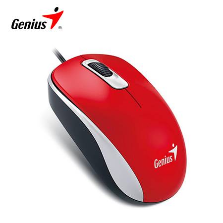 [0022655] MOUSE GENIUS DX-110 USB OPTICO 1000 DPI RED (PN 31010116104)