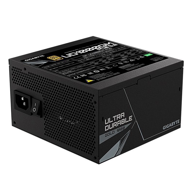 [402209] Fuente de alimentación Gigabyte UD1000GM PG5, 1000W, 80 PLUS Gold Certified, Formato ATX.
