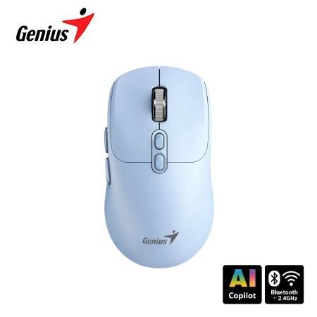 MOUSE GENIUS NX-8080S BT AI COPILOT DUAL WIRELESS/BT SILENT 7-BOT BLUE (31030042402)