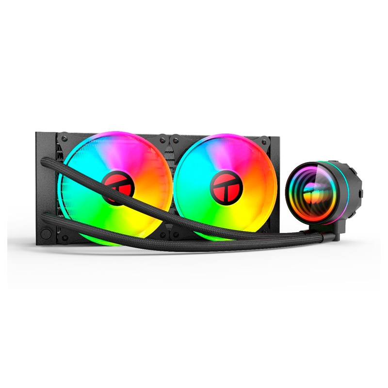Cooler para procesador Teros TE-8164N, Intel y AMD, TDP 265W Máx, 240mm, Líquida