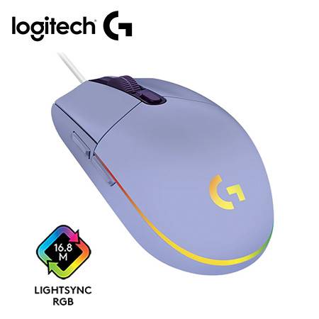 [0029819] MOUSE LOGITECH G203 LIGHTSYNC OPTICAL 8000 DPI RGB LILA (910-005851)