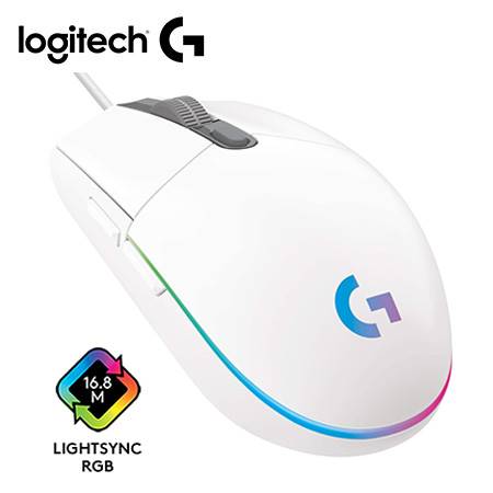 [0029671] MOUSE LOGITECH G203 LIGHTSYNC OPTICAL 8000 DPI RGB WHITE (910-005791)