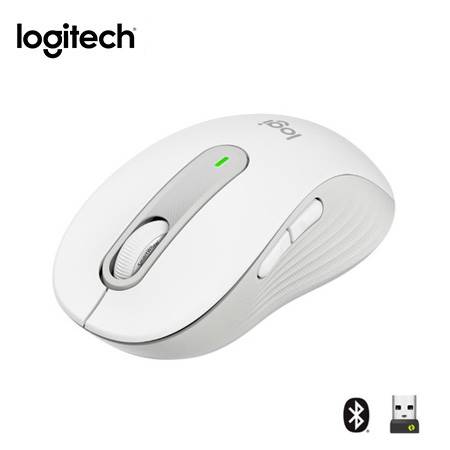 [0027860] MOUSE LOGITECH SIGNATURE M650 SILENT LARGE WIRELESS/BLUETOOTH WHITE (910-006233)
