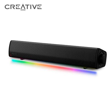 [0029387] PARLANTE CREATIVE GAMING SOUND BAR GS3 RGB 24W BLUETOOTH 5.4 USB-C POWER BLACK (51MF8465AA000)