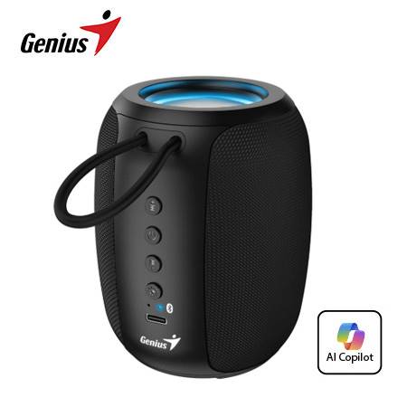 [0030097] PARLANTE GENIUS SP-915BT BLUETOOTH 5W 6H MIC AI COPILOT RGB BLACK (31730052400)