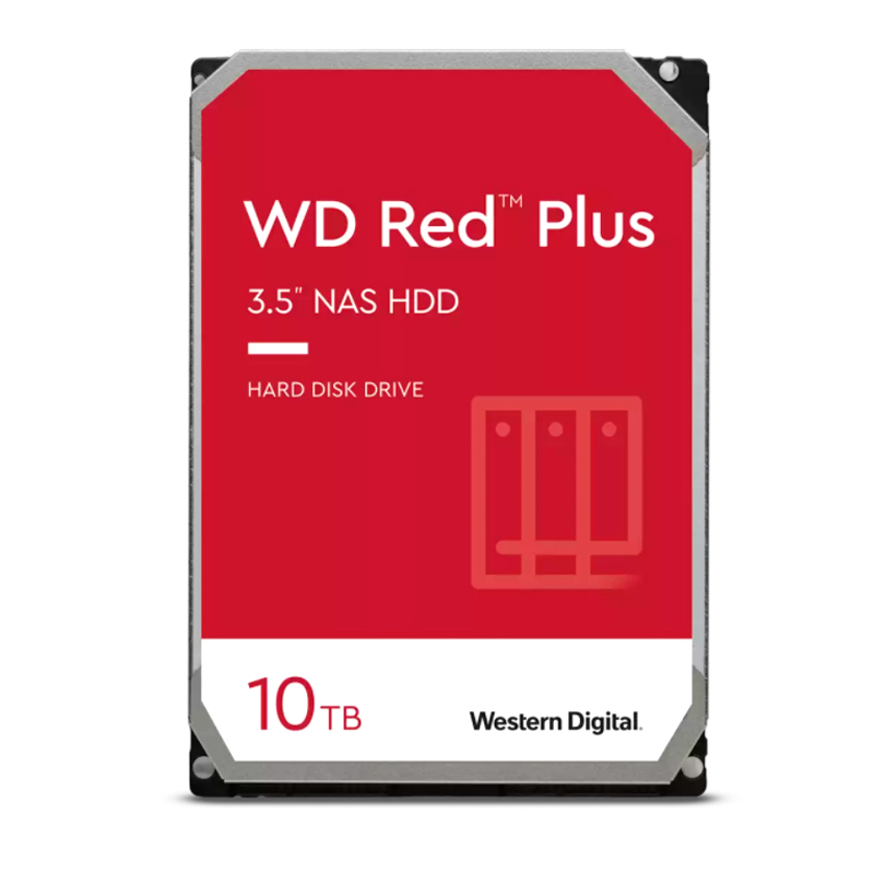 Disco duro Western Digital Red Plus WD101EFBX, 10TB, SATA, 7200rpm, 3.5", Cache 256MB