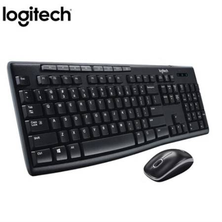 TECLADO LOGITECH + MOUSE MK270 WIRELESS USB BLACK (PN 920-004432)