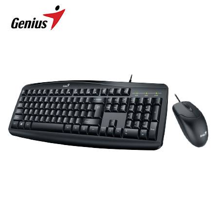 TECLADO GENIUS + MOUSE SMART KM-200 AI COPILOT USB MULTIMEDIA SP BLACK (31330003401)