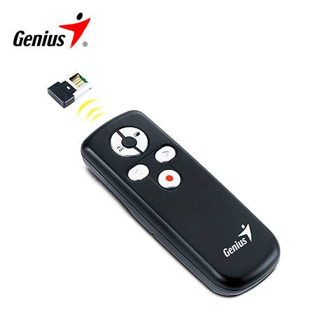 [0023341] PRESENTADOR GENIUS C/PUNTERO MEDIA POINTER 100 RUN CARD BLACK (PN 31090015100)