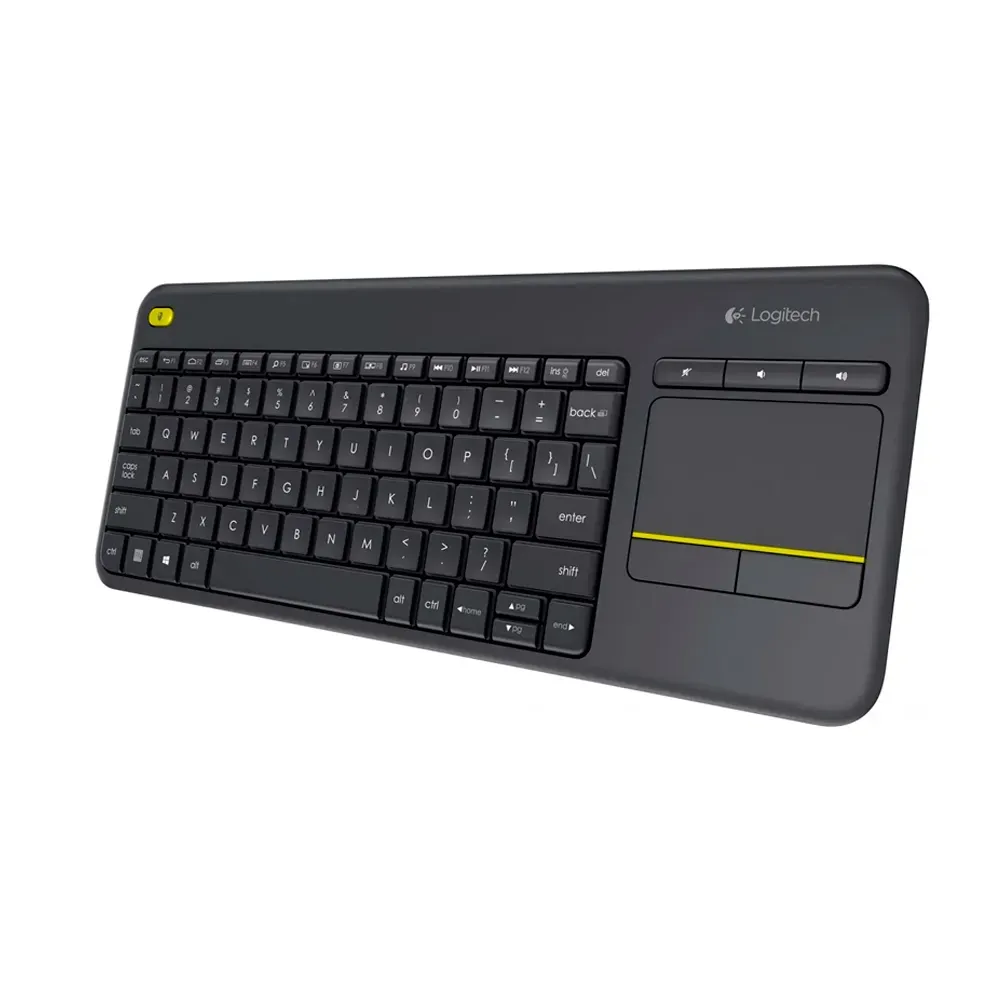 TECLADO LOGITECH K400 PLUS WIRELESS TOUCH SP BLACK (PN 920-007123)