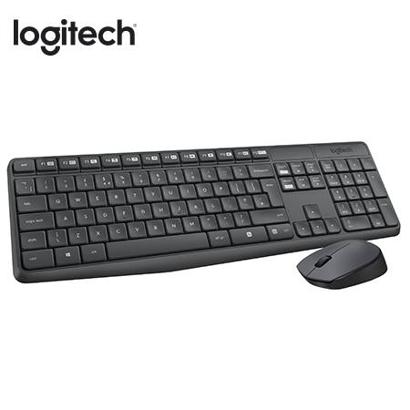 [0030442] TECLADO LOGITECH + MOUSE MK235 WIRELESS USB SP BLACK (PN 920-007901)