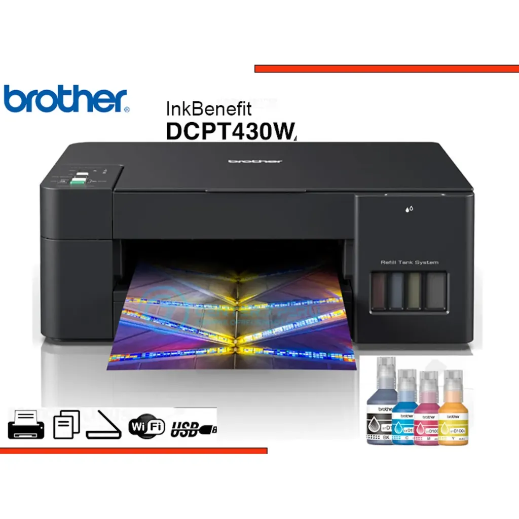 IMPRESORA BROTHER MULTIFUNCIONAL DE TINTA DCP-T430W