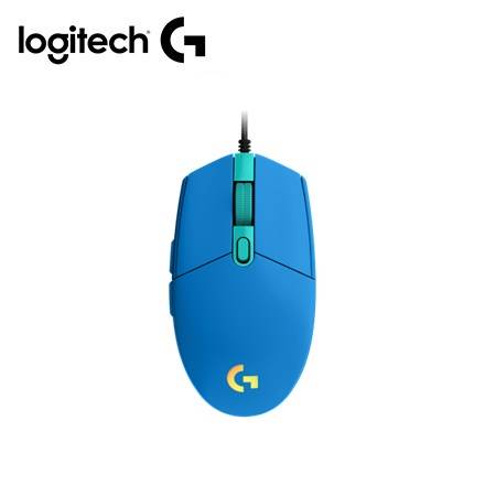 MOUSE LOGITECH G203 LIGHTSYNC OPTICAL 8000 DPI RGB BLUE (910-005795)