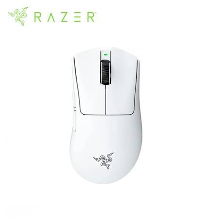 MOUSE RAZER DEATHADDER V4 PRO 45K DPI 150H WIRELESS HYPERPOLLING 8,000HZ SWITCH OPTICO 100M WHITE (RZ01-05330200-R3U1)